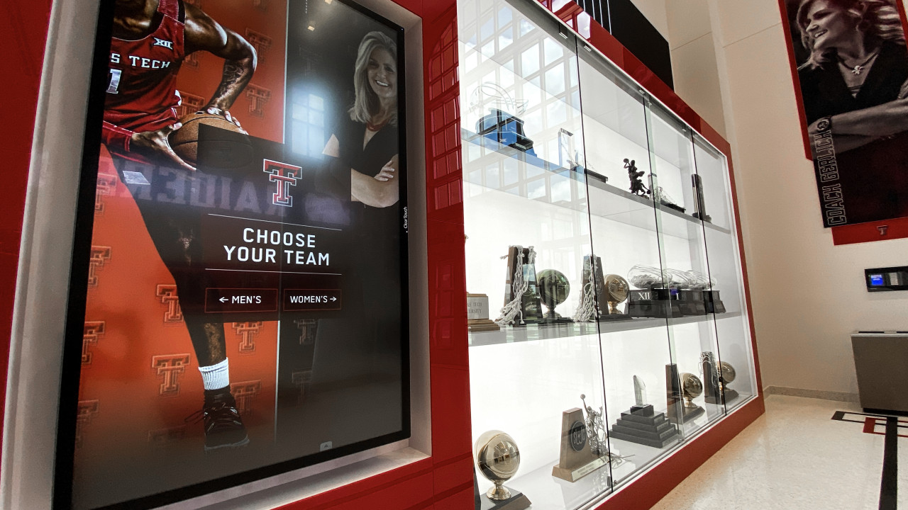 Interactive Display - Texas Tech Basketball - Lobby Touchscreen